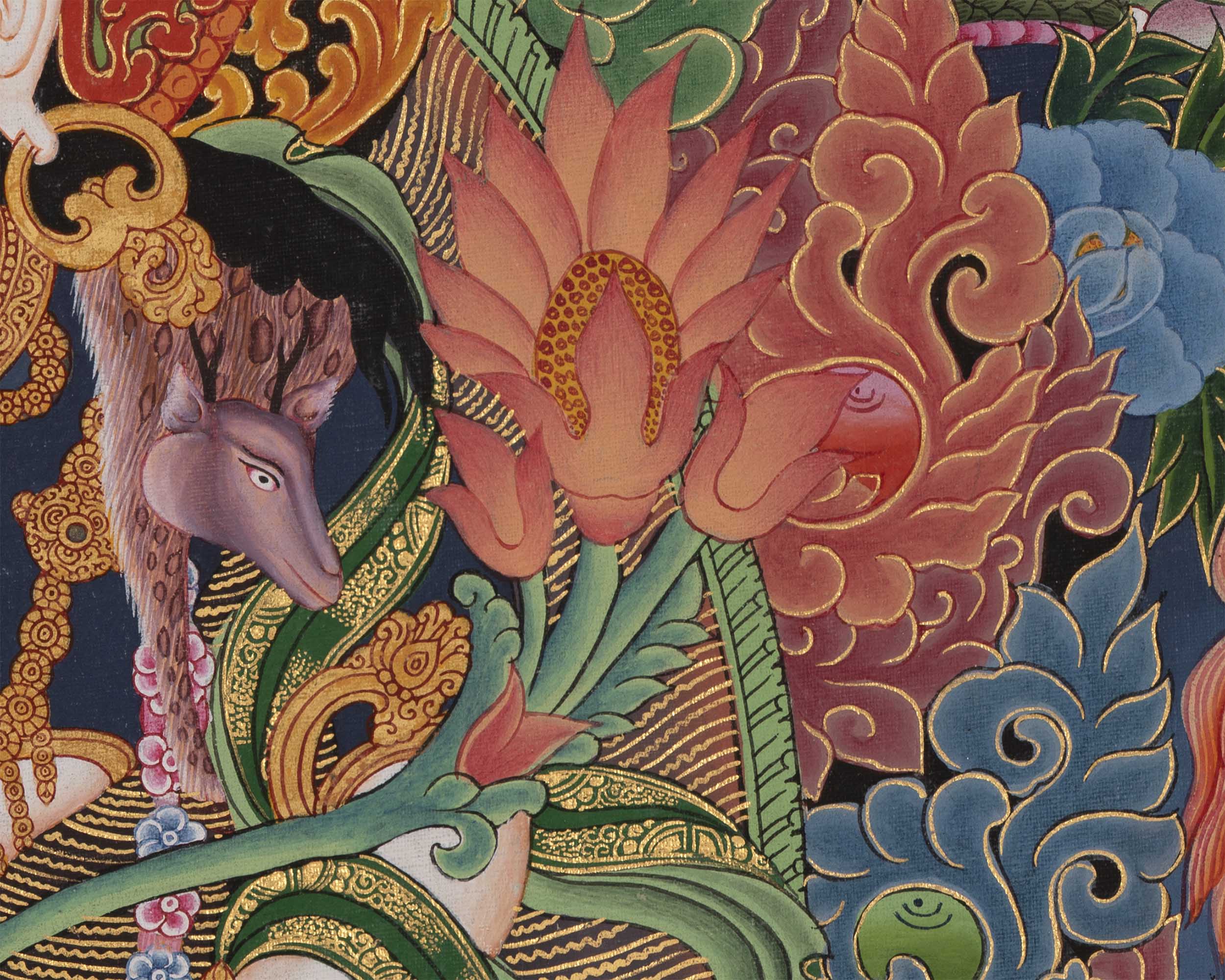 Padmapani Lokeshvara Print | Quality Thangka Painting