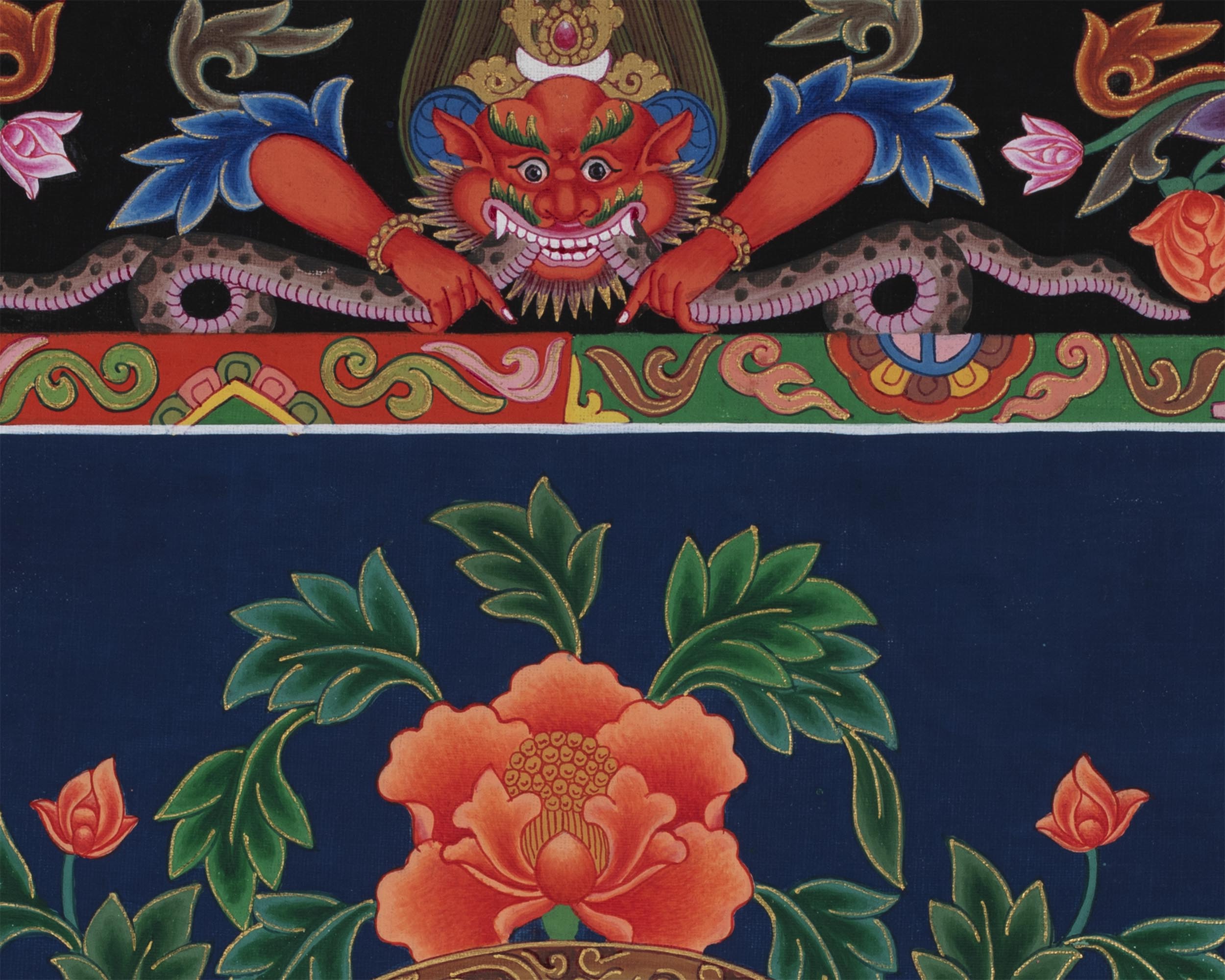 Vairochana Buddha | Thangka Print | Wall Decors