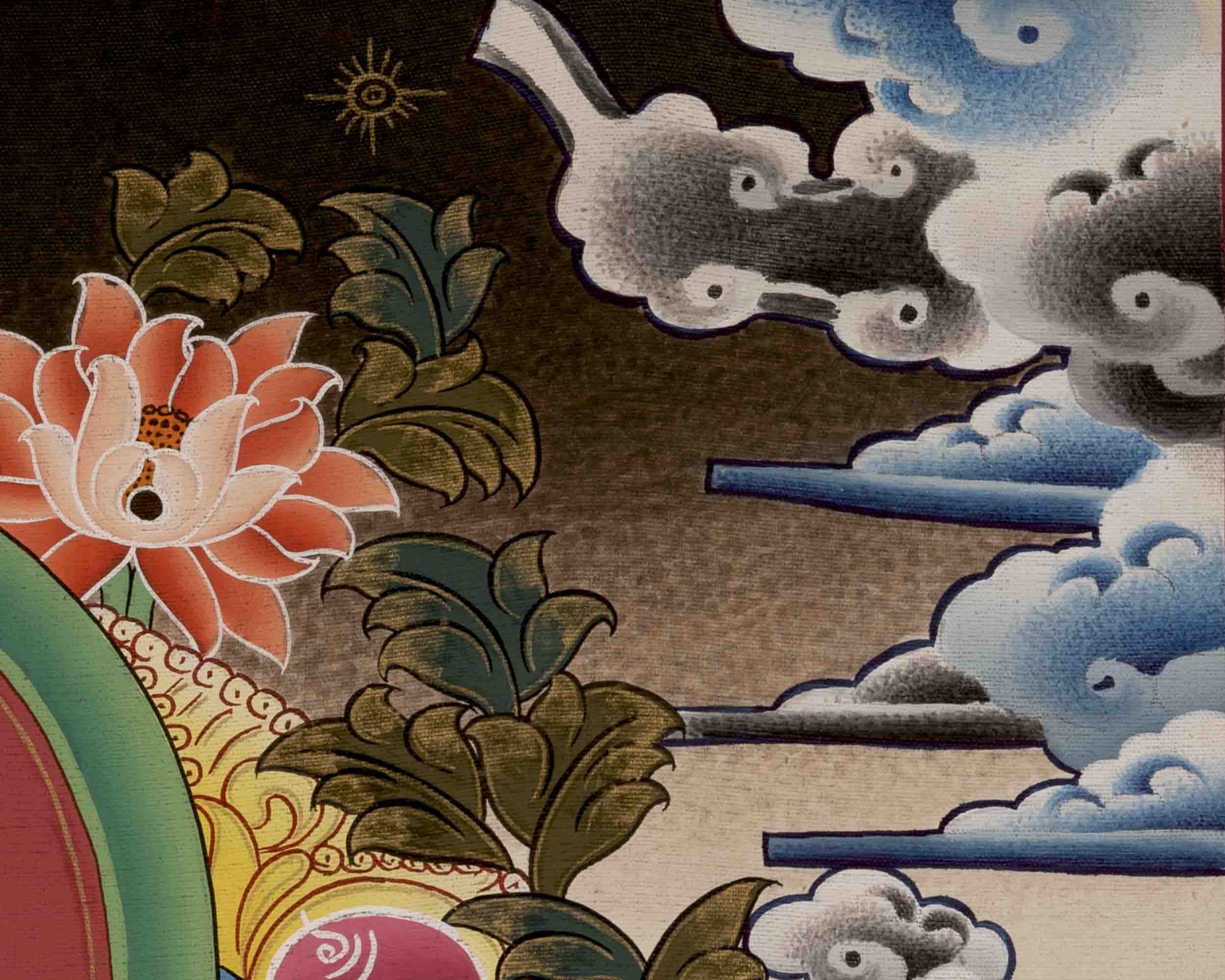 Buddha Samantabhadra Thangka | Traditional Painting | Wall Decors