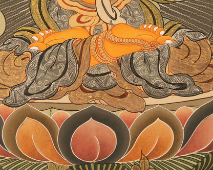 Manjushree Thangka Art | Tibetan Buddhist Bodhisattva