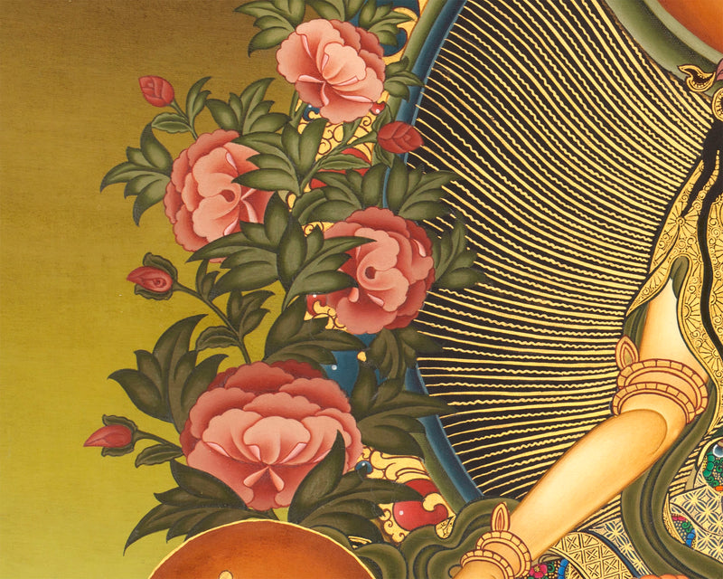 White Tara Thangka Print | Digital Printings | Wall Decor