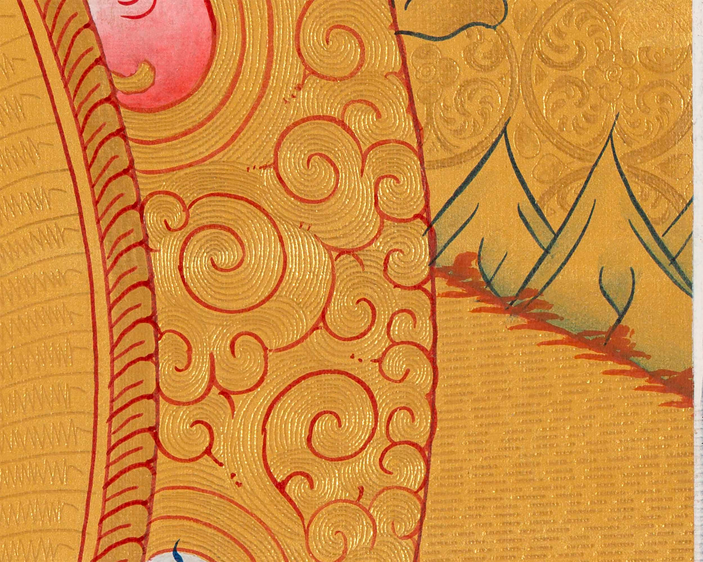 Gold Shakyamuni Buddha Thangka | Himalayan Art