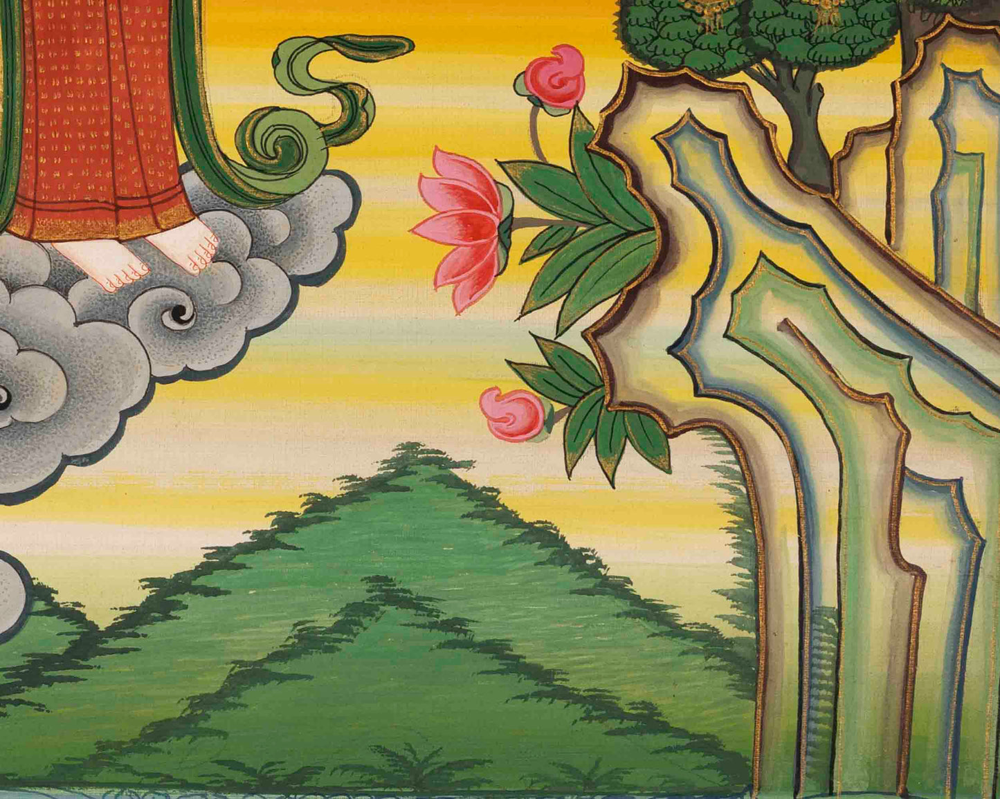 Handpainted Shakyamuni Buddha | Tibetan Wall Decoration Painting