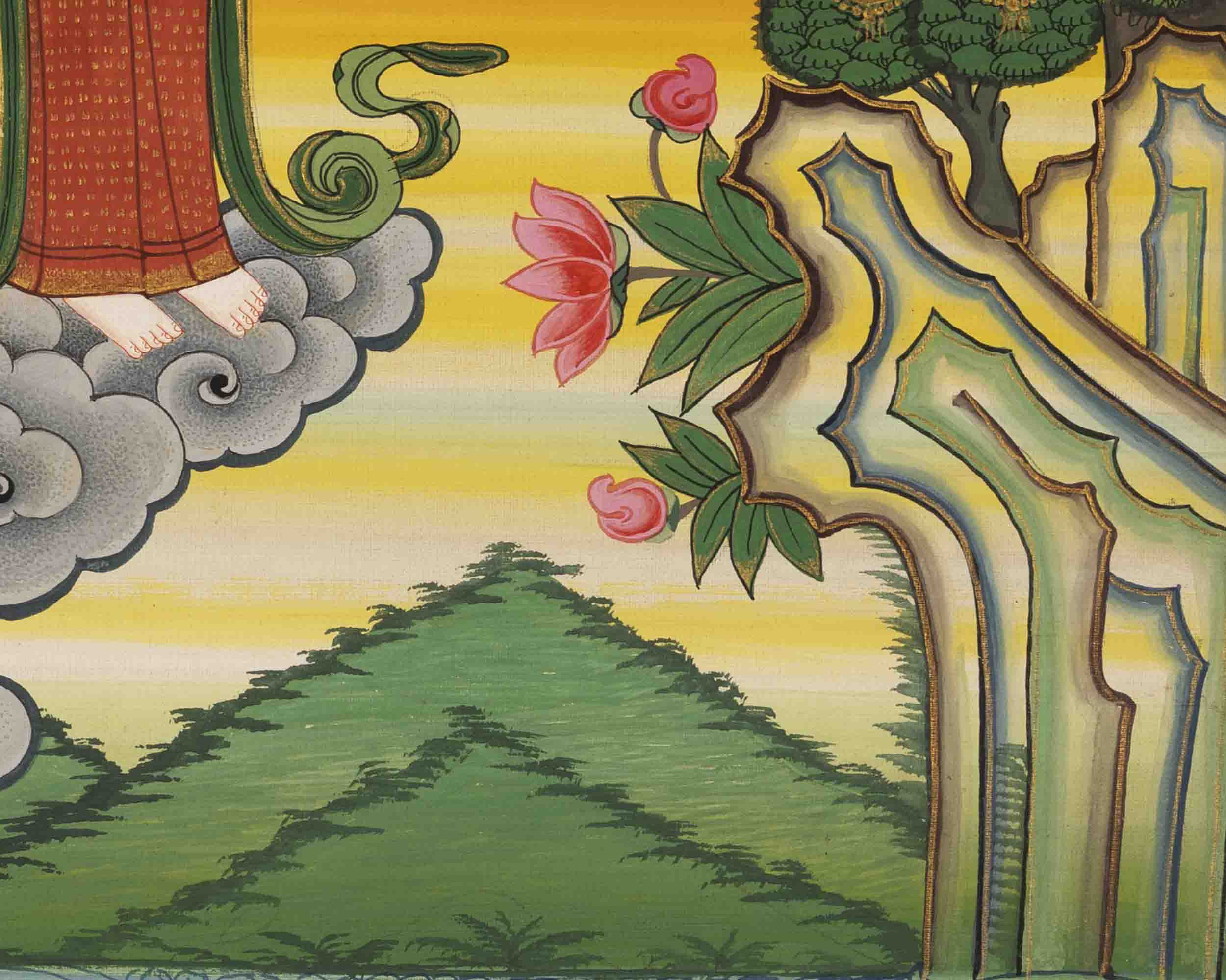 Handpainted Shakyamuni Buddha | Tibetan Wall Decoration Painting