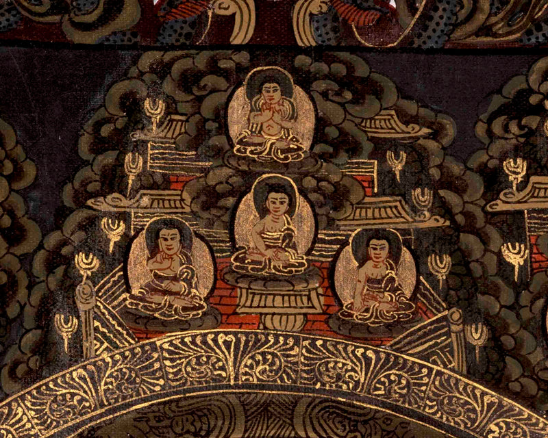 Traditional Manjushree Mandala Thangka | Tibetan Buddhist Handpainting