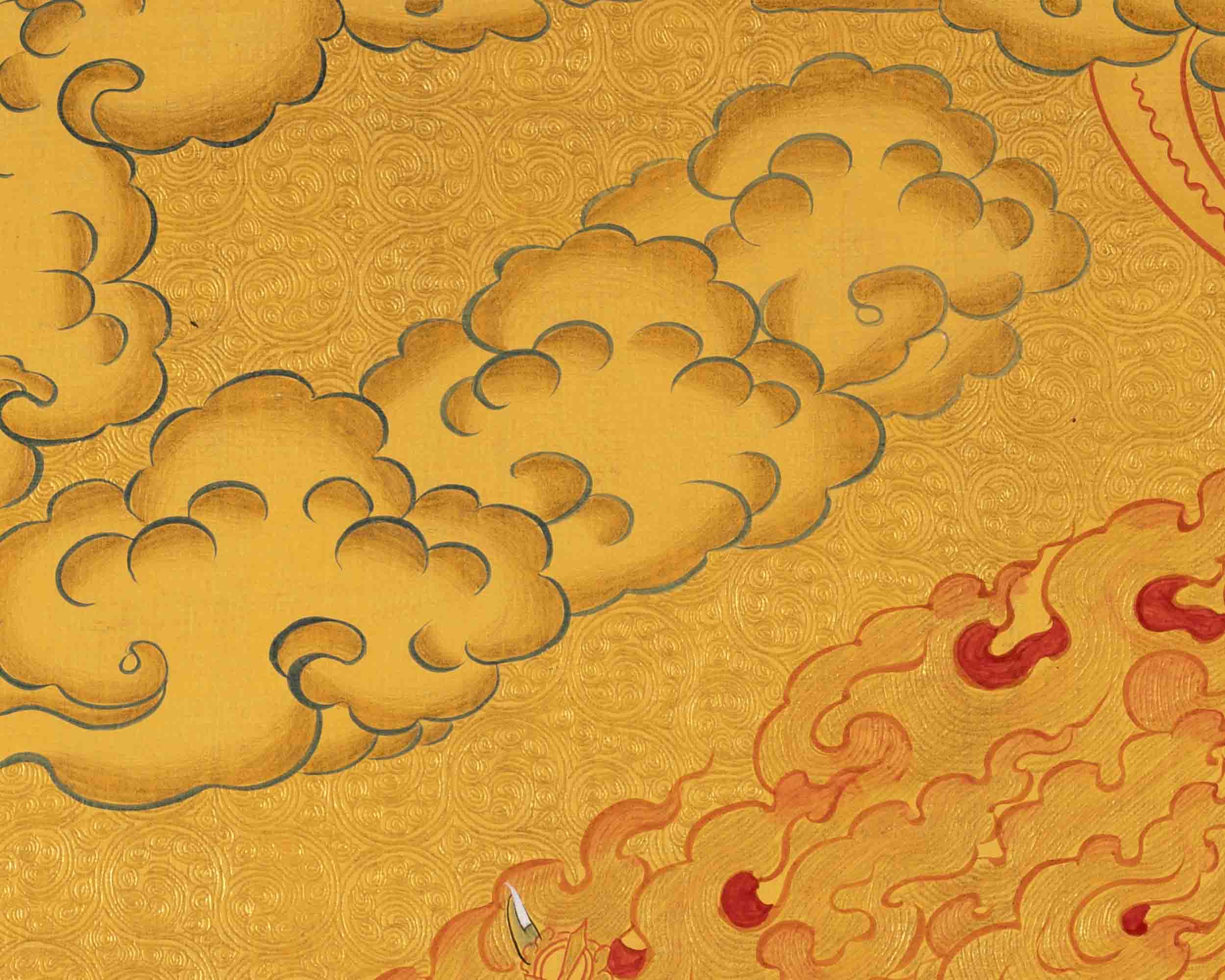 Vajrapani Thangka | Wall Hanging Canvas Art