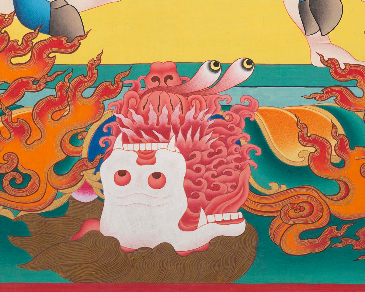 Yama Dharmaraja Thangka | Budddhist Thangka | Digital Print