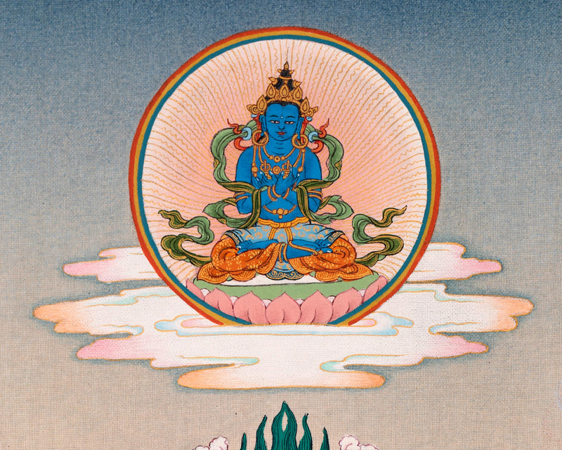 Five Sakya Masters Thangka | Traditional Sakyapa lineage Painting | Sachen Kunga Nyingpo