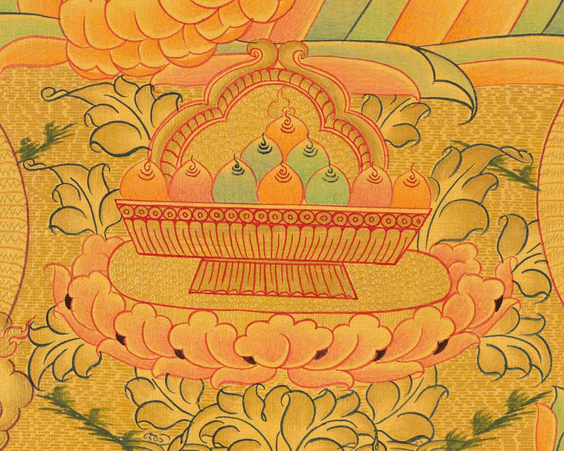 Dzambala Thangka Print | Wall Decoration