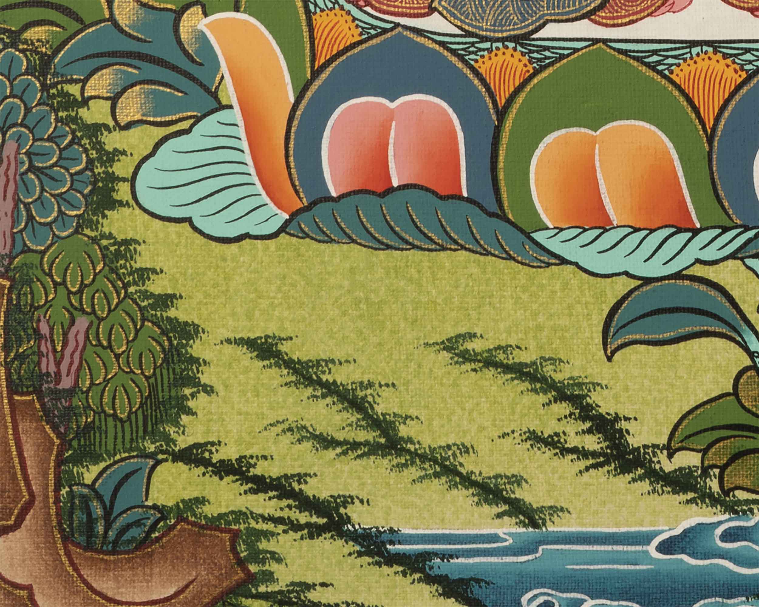 Small Size Vajrasattva Thangka | Buddhist Shrine Room Decor