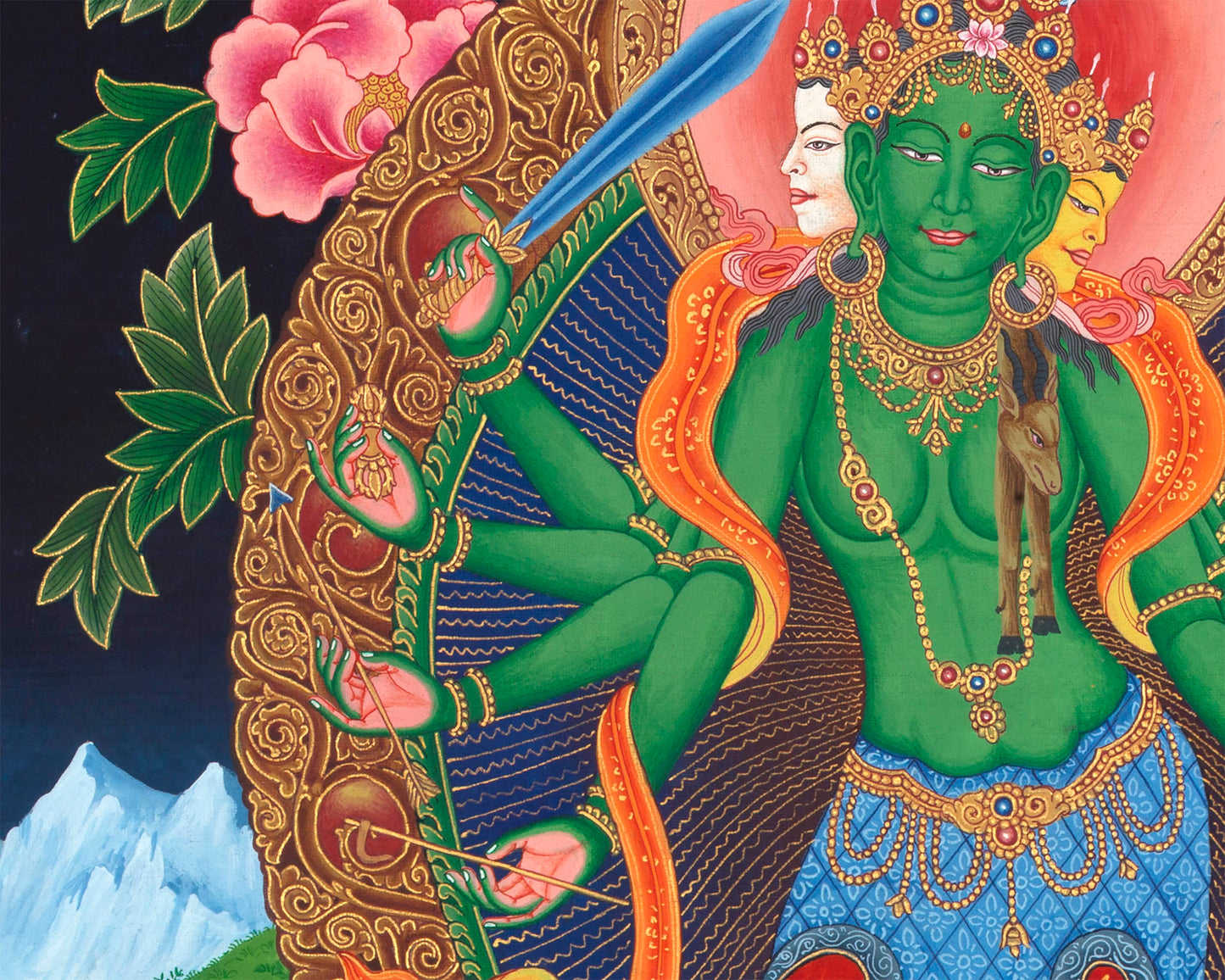 Bodhisattva Lokeshvara Print | Paubha Style Painting | Wall Decors