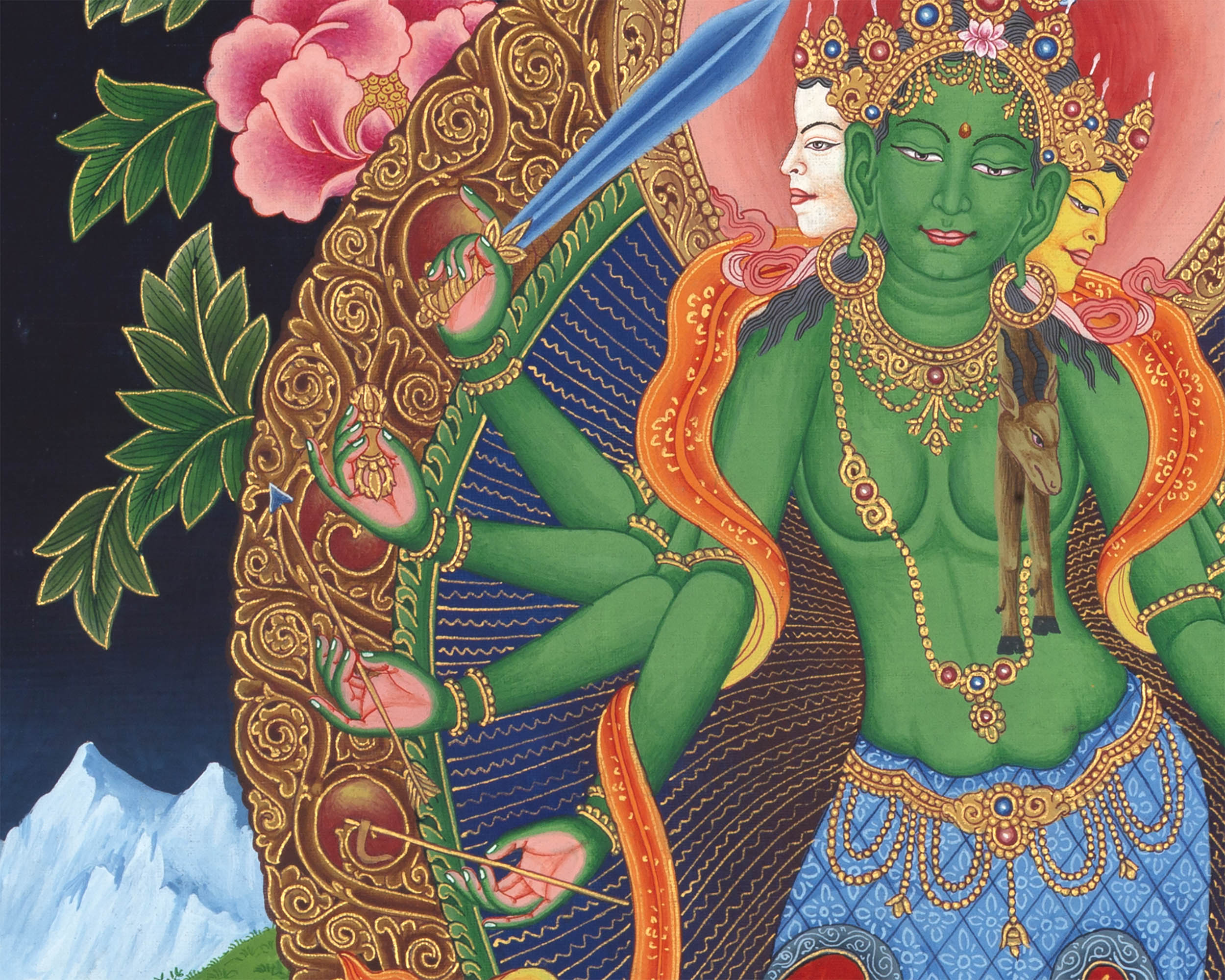 Bodhisattva Lokeshvara Print | Paubha Style Painting | Wall Decors