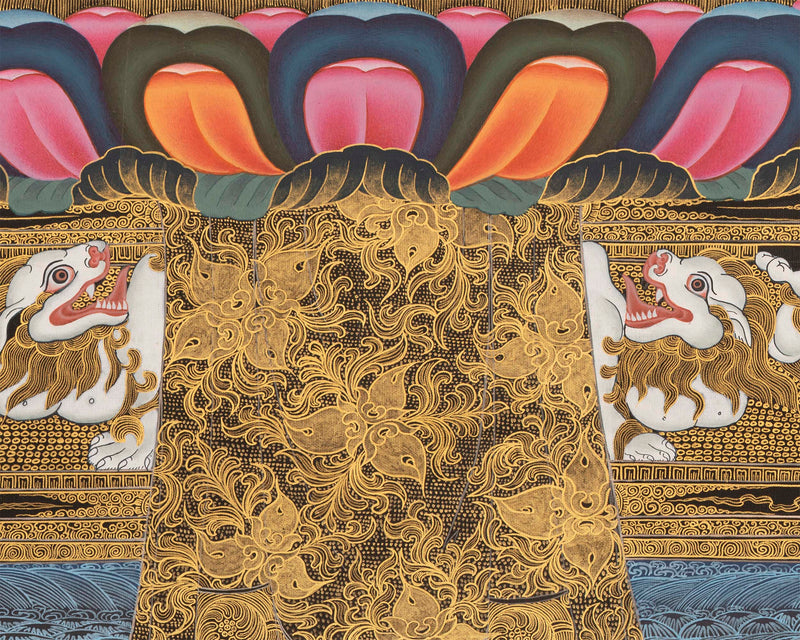 Medicine Buddha Thangka | Hand-Painted Tibetan Thangka