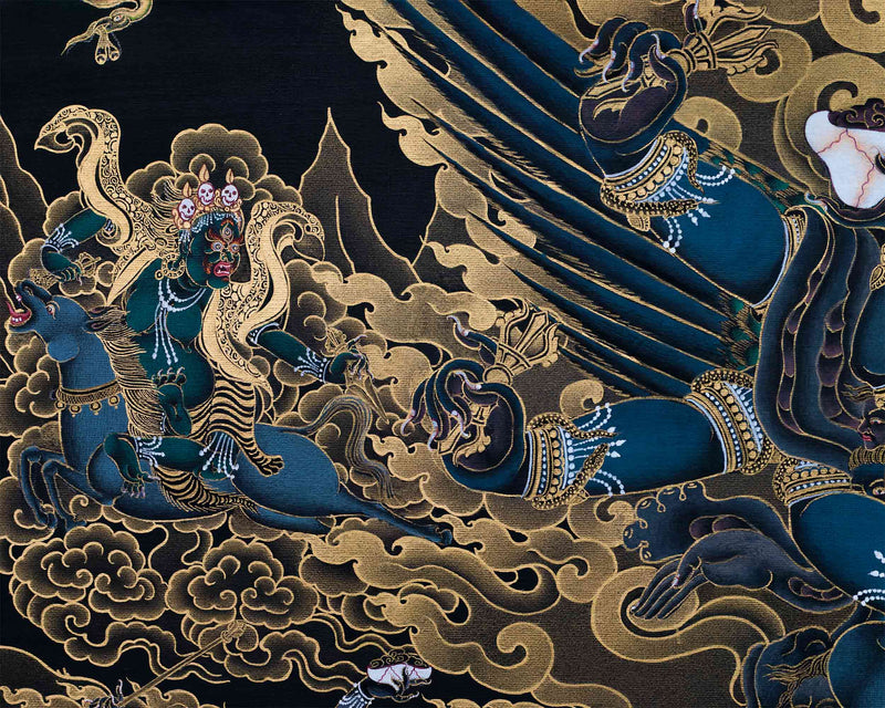 High Quality Vajrakilaya Consort Thangka Print | Giclee Print for Spiritual Growth