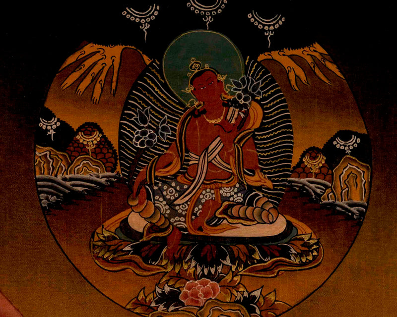 Shakyamuni Buddha Thangka | Religious Handpainted Art | Wall Decors