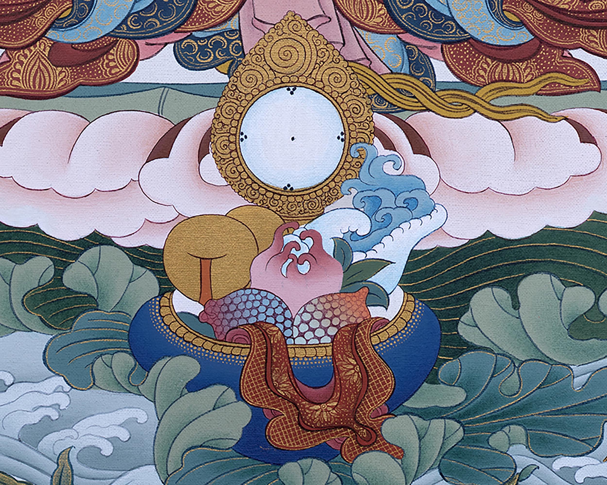 Four Armed Avalokiteshvara Print | High Quality Chenrezig Art