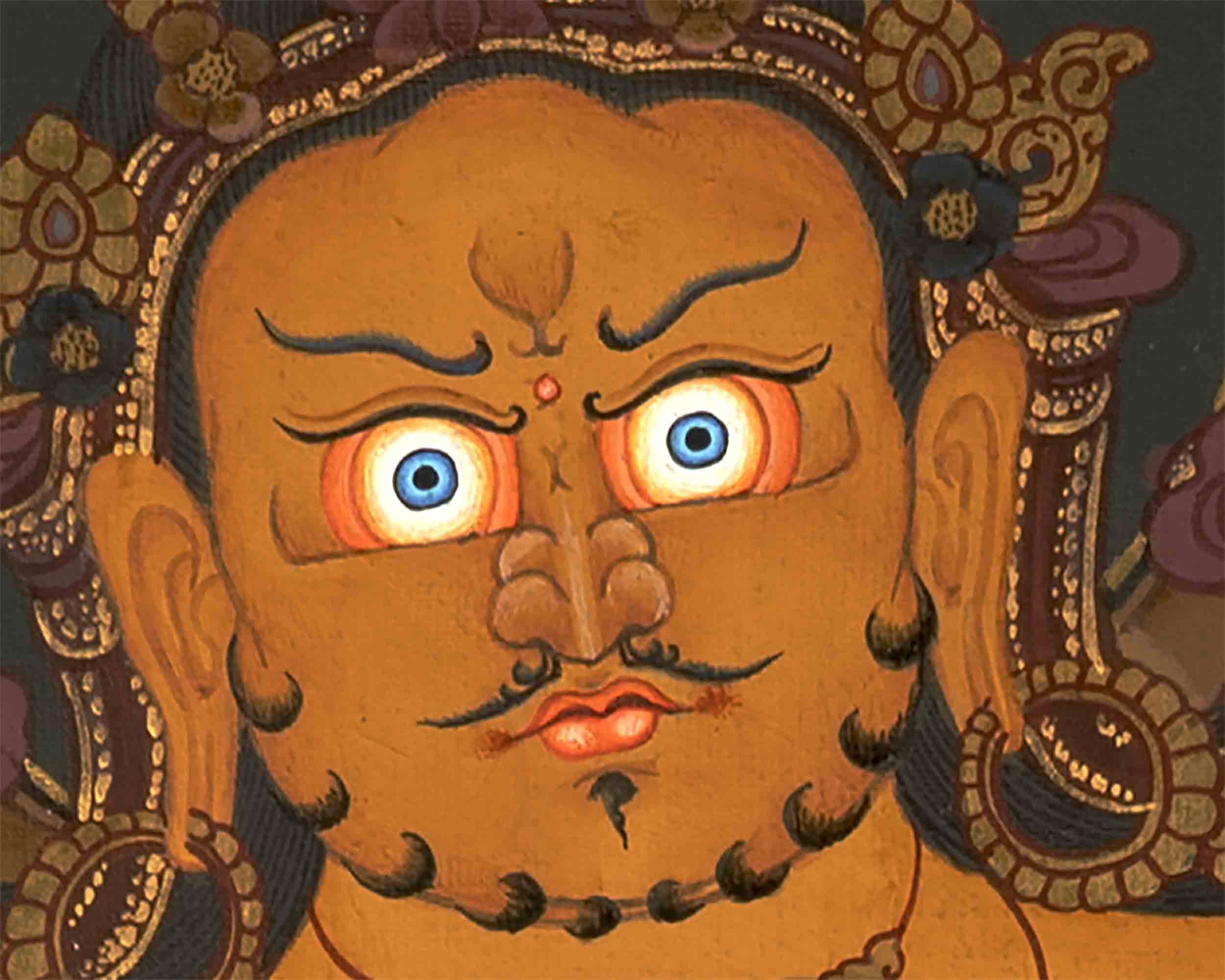 Deity Of Wealth Thangka | Traditional Tibetan Art | Wall Decors