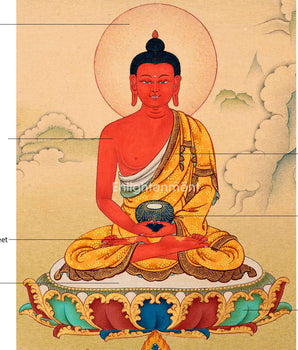 Namo Amitabha's Blessings In Thangka Painting | Buddha of Infinite Light | Inspiring Devotion in Art