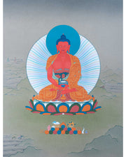 Amitabha Buddha Painting | One Of The Five Cosmic Buddhas | Thangka Art
