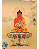 Namo Amitabha's Blessings In Thangka Painting
