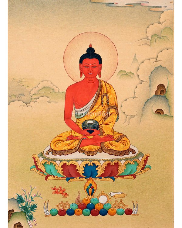 Namo Amitabha's Blessings In Thangka Painting