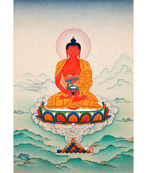 Amitabha Buddha Thangka, Tibetan Buddha Painting