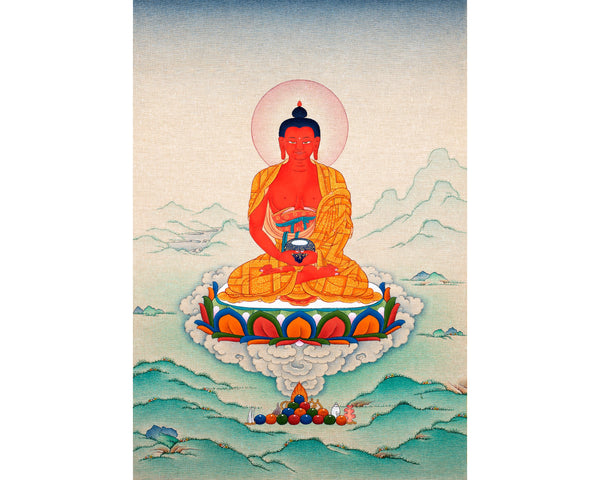 Amitabha Buddha Thangka, Tibetan Buddha Painting