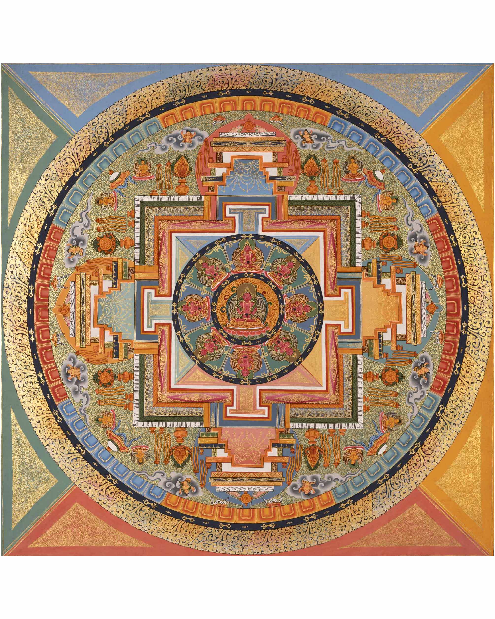 Amitayus Buddha Mandala Thangka