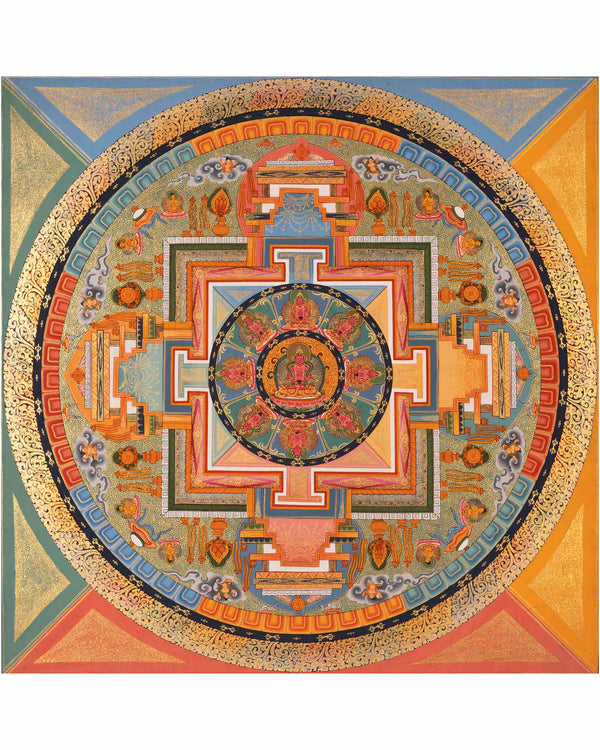 Amitayus Buddha Mandala Thangka