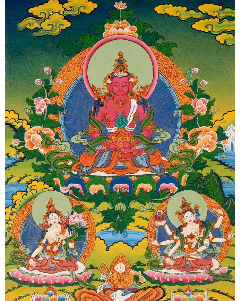 Amitayus Buddha Thangka