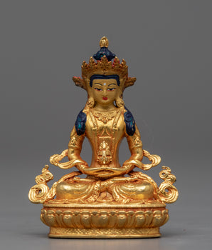 Amitayus Statue Gilded in Gold