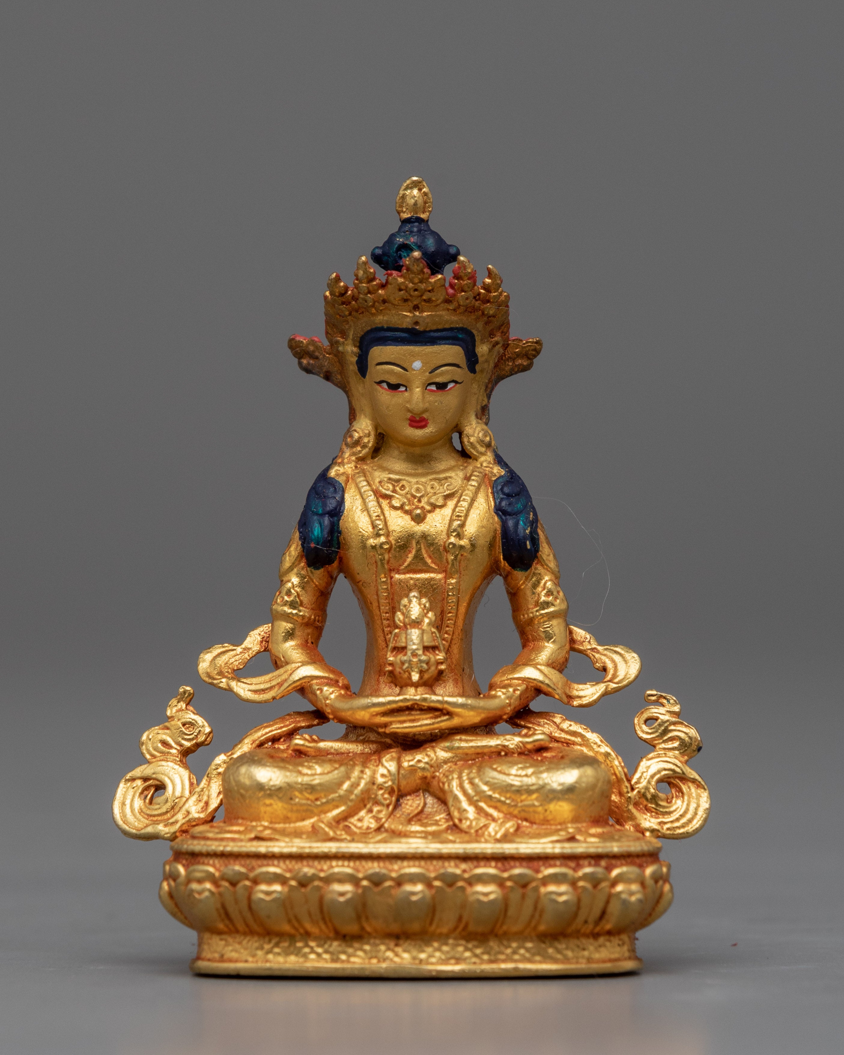 Amitayus Statue Gilded in Gold