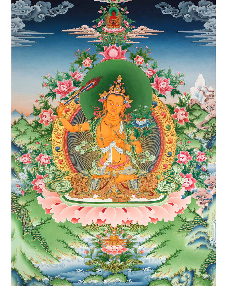 Arya Boddhisattva Manjushri Thangka