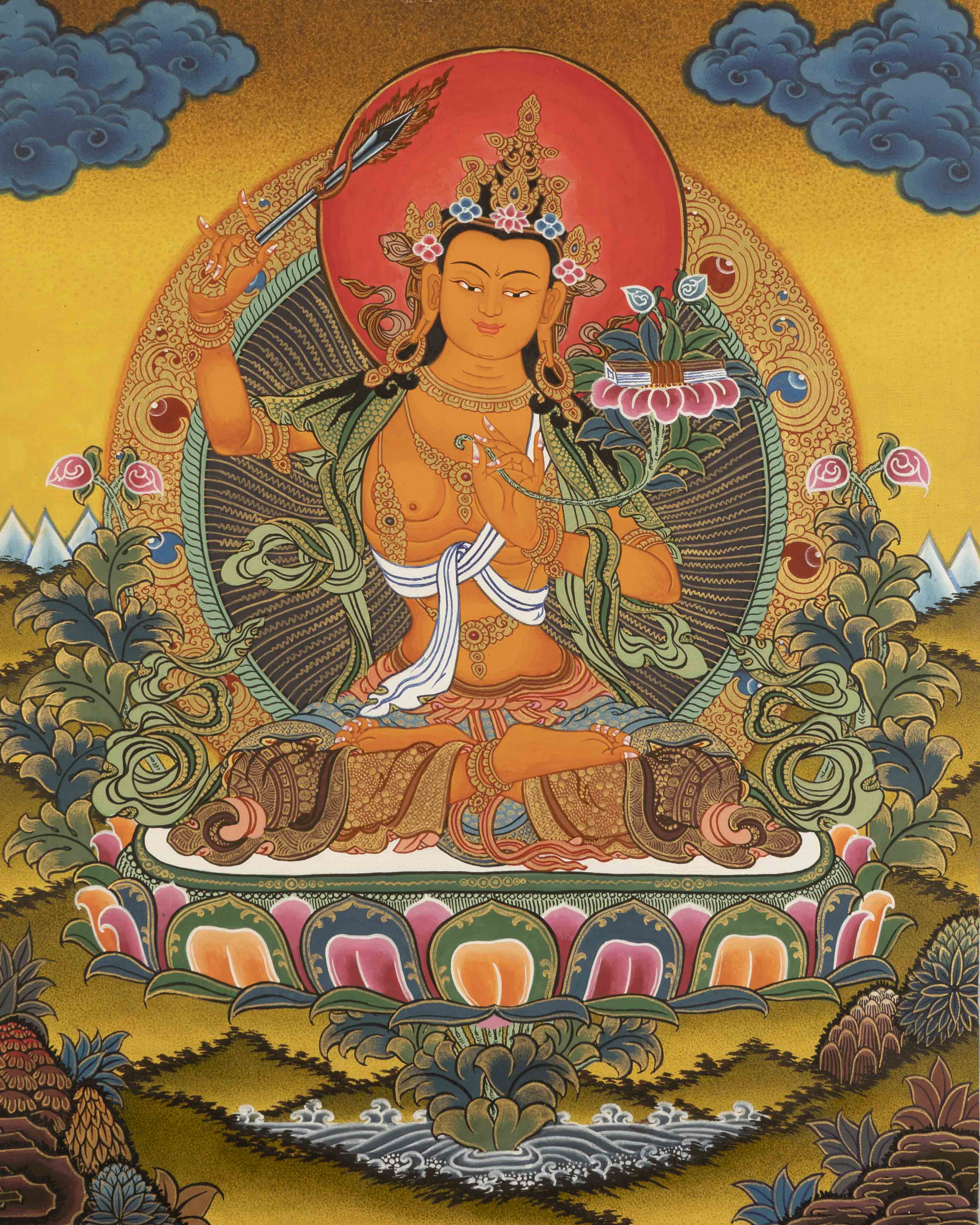 Arya Manjushre Thangka