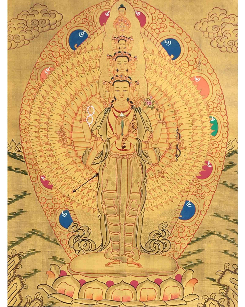 Avalokiteshavara Thangka Painting 