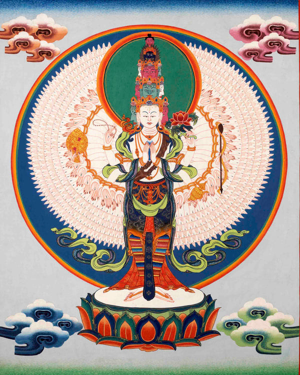 Avalokiteshvara Chenresig Thangka