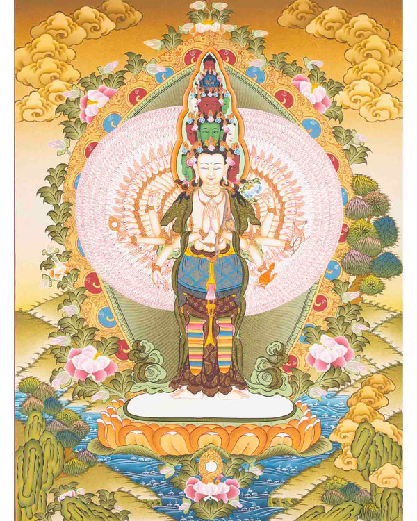 Avalokiteshvara Thangka Art