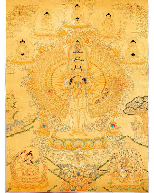 1000 Armed Avalokiteshvara Thangka 