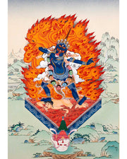 Blue Tara Ekajati Thangka | Wrathful Protector Of Vajrayana