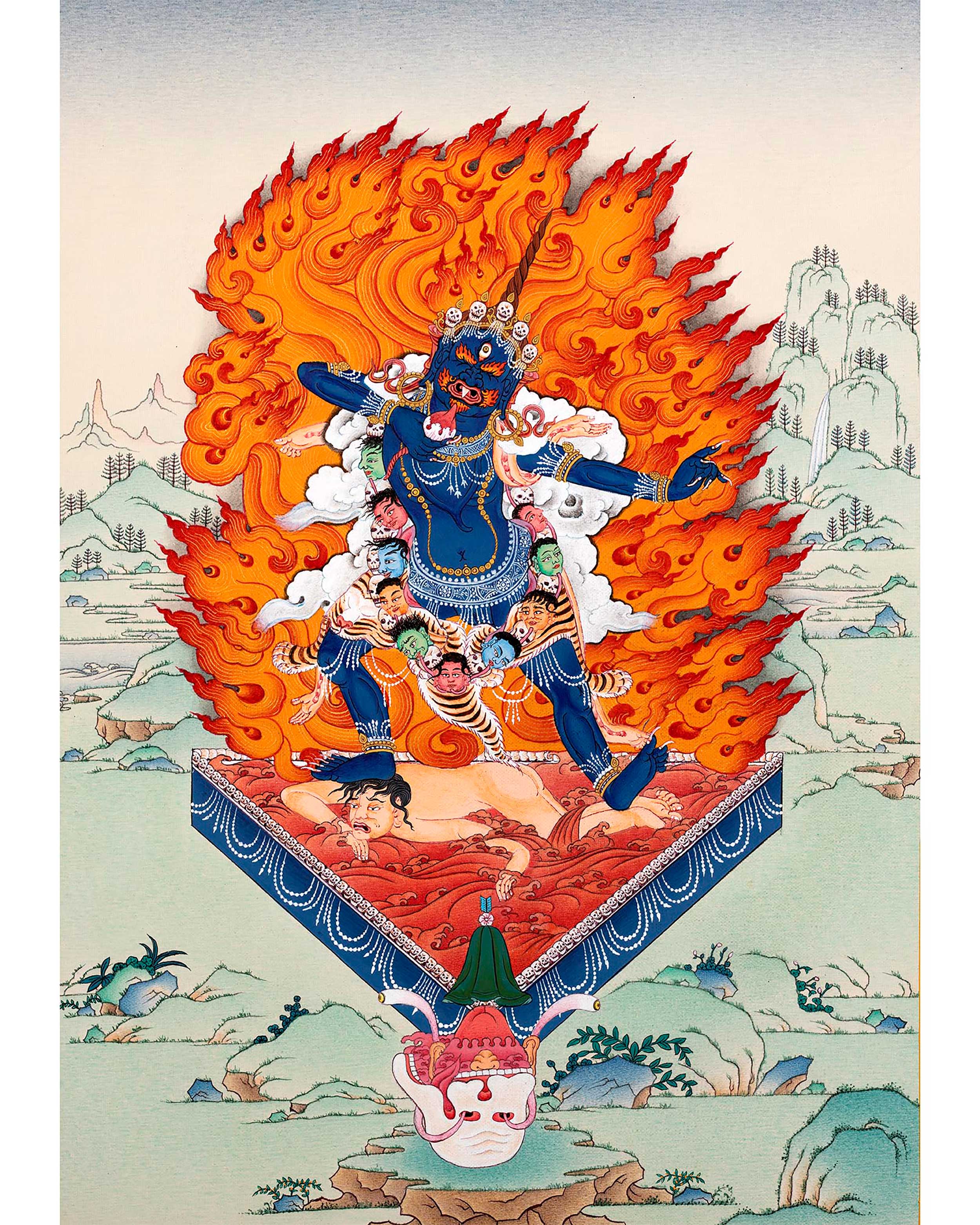 Blue Tara Ekajati Thangka | Wrathful Protector Of Vajrayana
