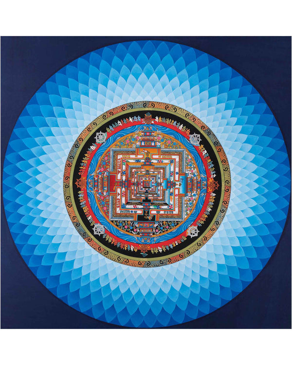 Blue Halo Kalachakara Mandala