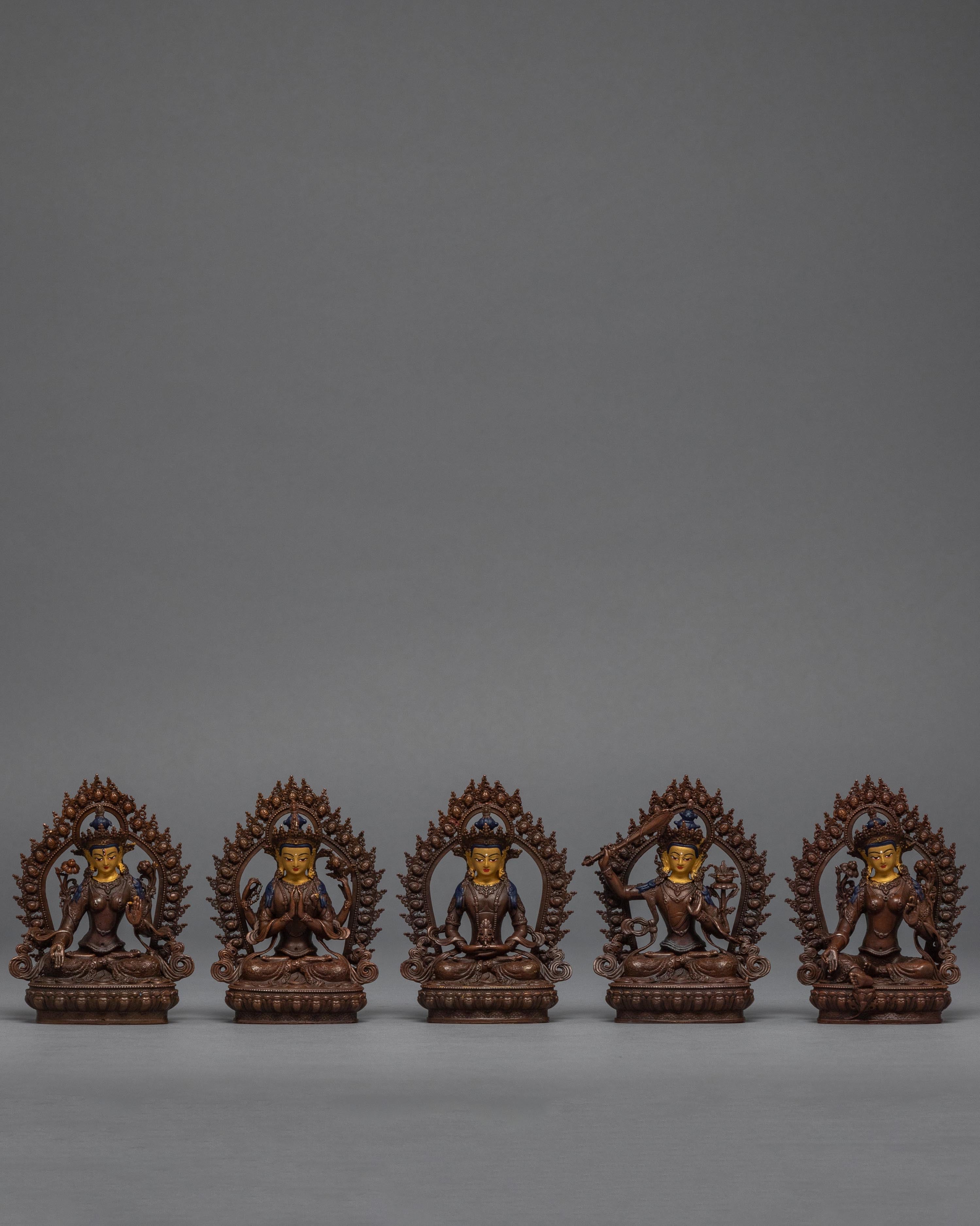 Boddhisattva Home Decor Statue Set