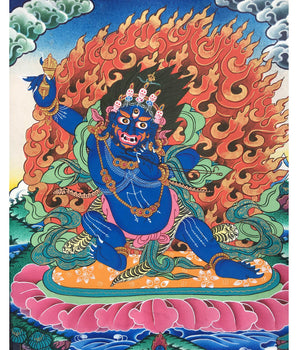 Bodhisattva Vajrapani Thangka