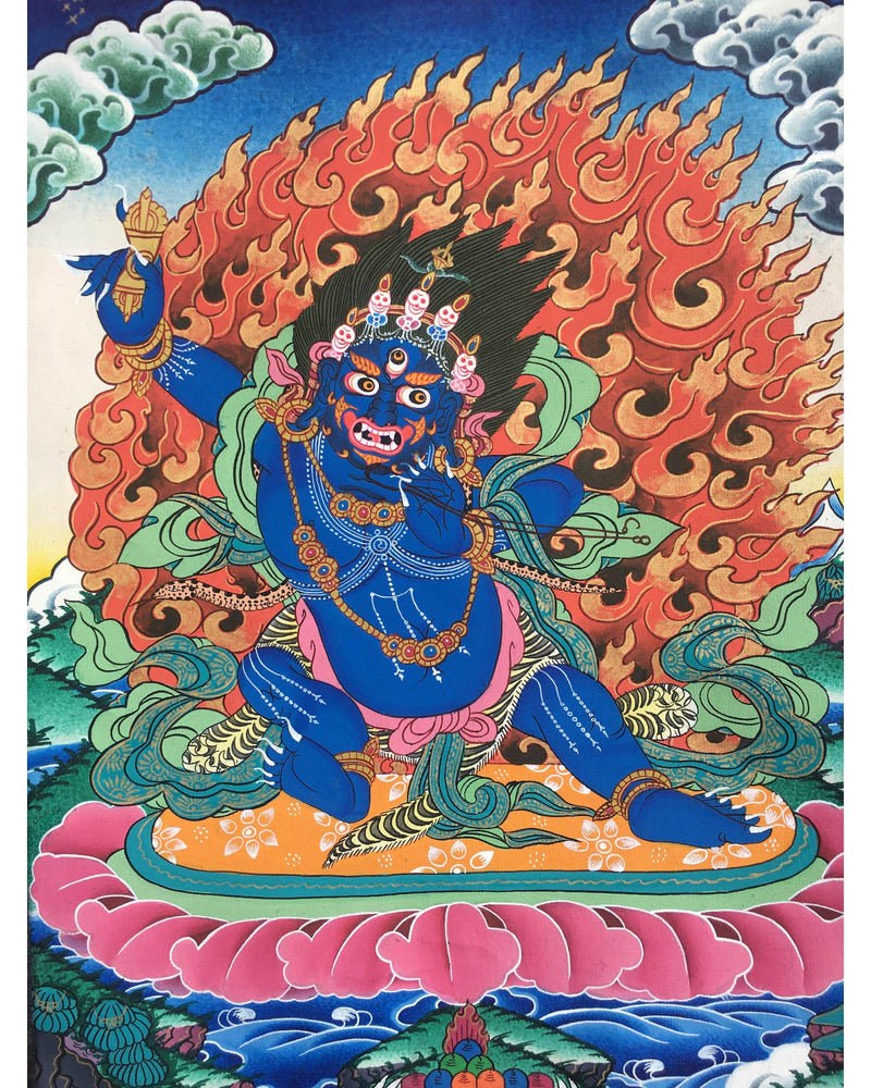Bodhisattva Vajrapani Thangka