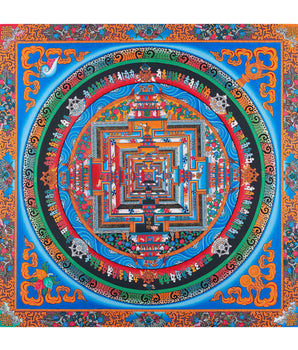 Bordered Kalachakra Mandala