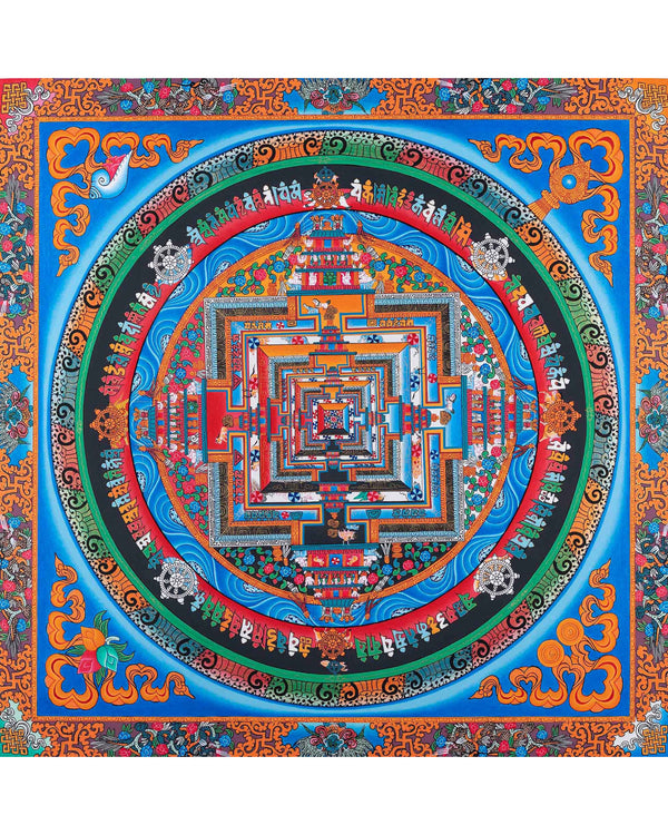 Bordered Kalachakra Mandala