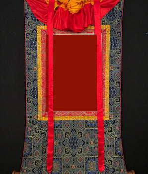 White Tara Thangka | Tibetan Tara Painting (includes Brocade)