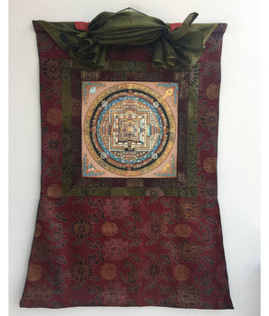 Brocade Mounted Kalachakra Mandala