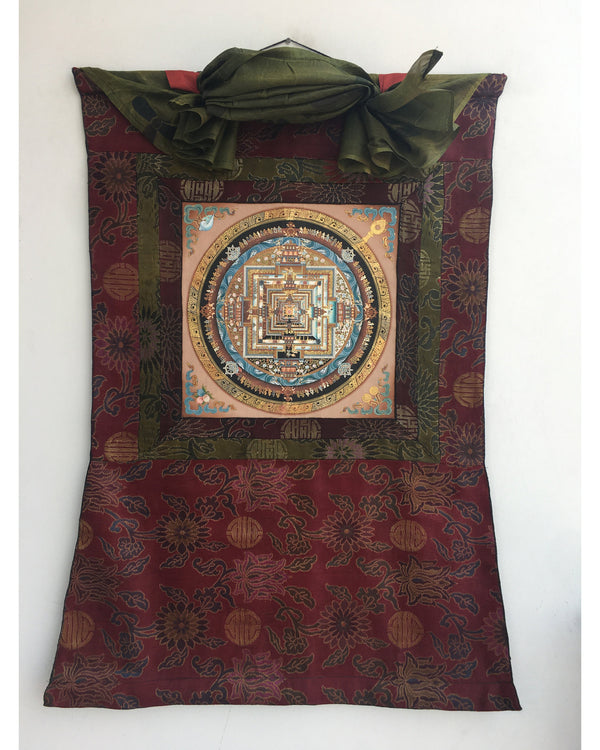 Brocade Mounted Kalachakra Mandala