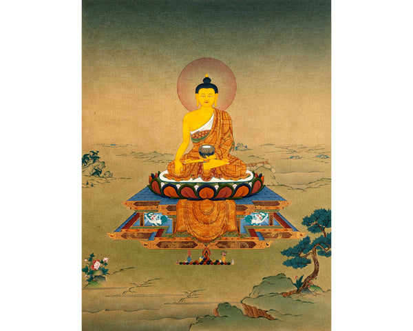 Shakyamuni Buddha, Tibetan Thangka